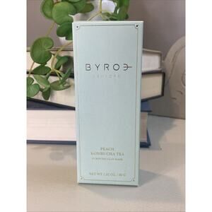Byroe Teatime Purifying Clay Mask Peach Kombucha Tea Infused 2.82 oz 0 Parabens